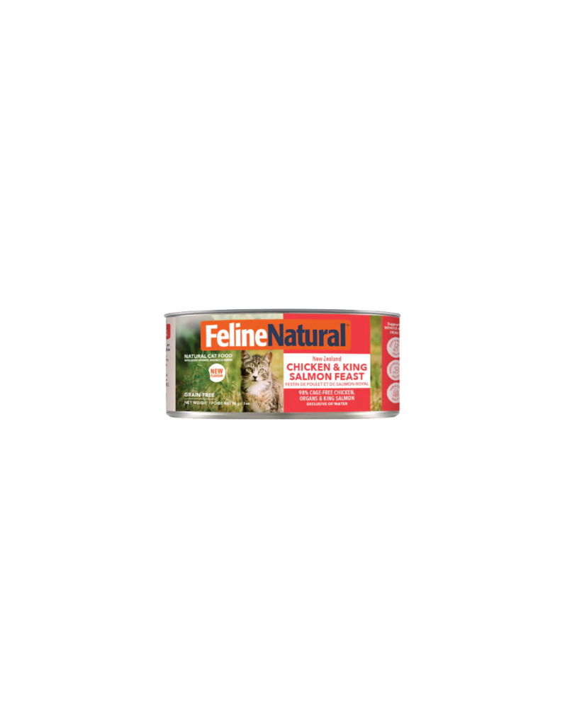 Feline Natural Feline Natural Canned Cat Food | Chicken & King Salmon Feast 3 oz single