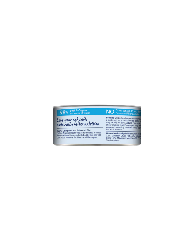Feline Natural Feline Natural Canned Cat Food | Beef Feast 3 oz CASE/24