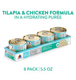 Weruva Weruva Wx Canned Cat Food | Tilapia & Chicken Hydrating Puree Formula 5.5 oz single
