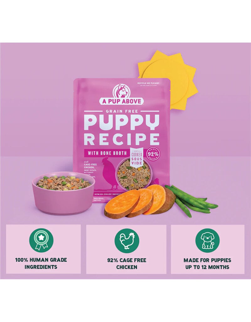 A Pup Above A Pup Above Gently Cooked | Puppy Chicken Recipe 1 lb (*Frozen Products for Local Delivery or In-Store Pickup Only. *)