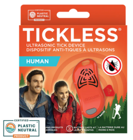 TicklessUSA Tickless Pet  Human Tag | Chemical Free Ultrasonic Tick Repellent Orange