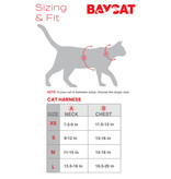 BayDog BayCat Harness | Chesapeake Rose w/ 6 Ft Leash Medium