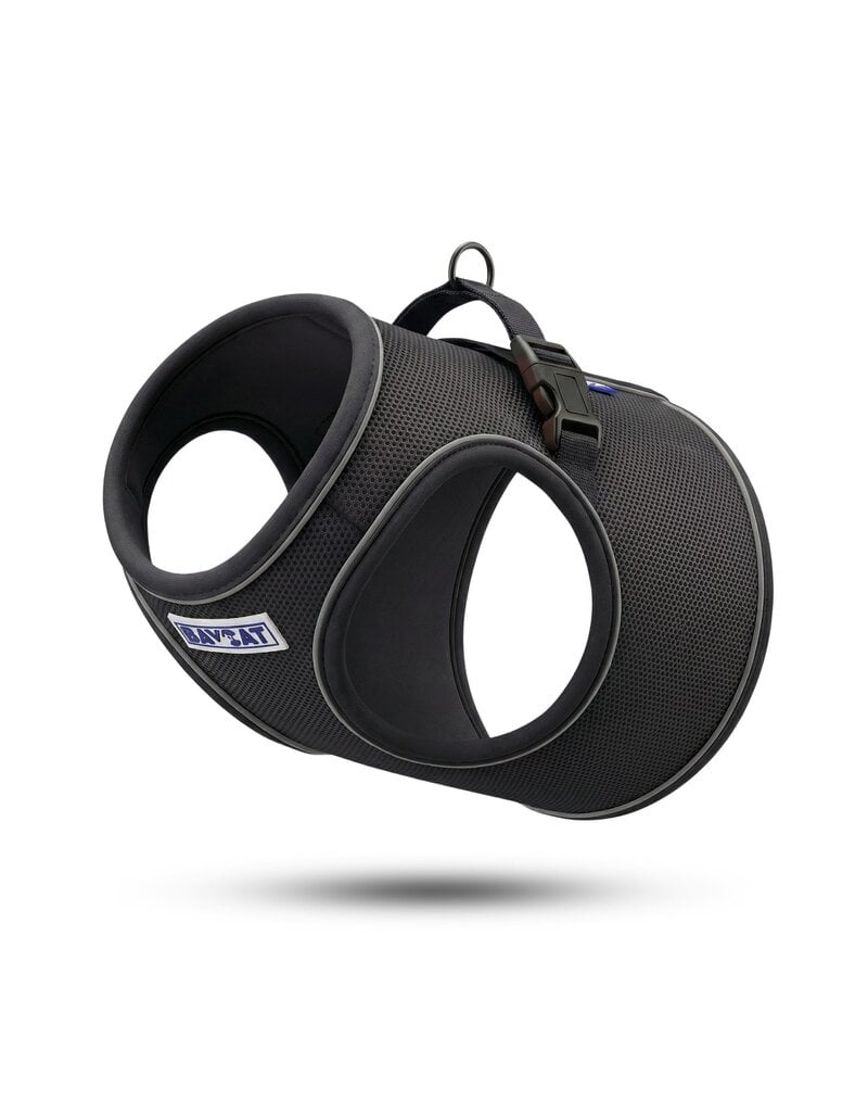 BayDog BayCat Harness | Covert Black w/ 6 Ft Leash Small
