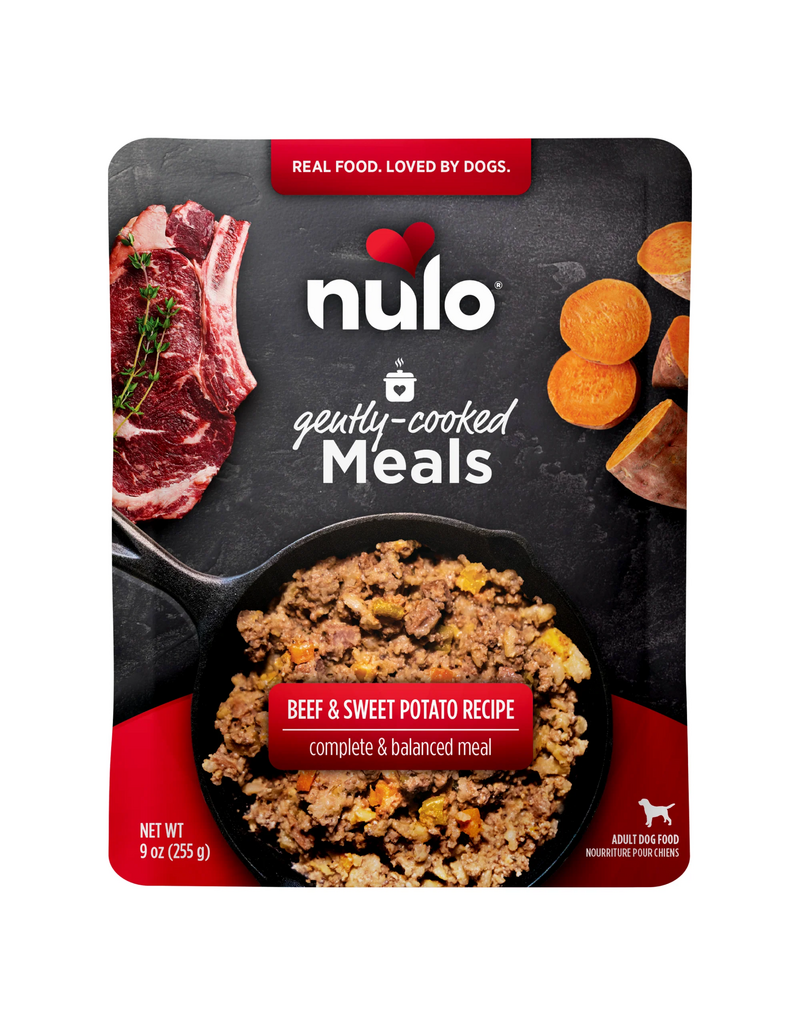 Nulo Nulo Dog Gently Cooked Pouch | Beef & Sweet Potato Recipe 9 oz single