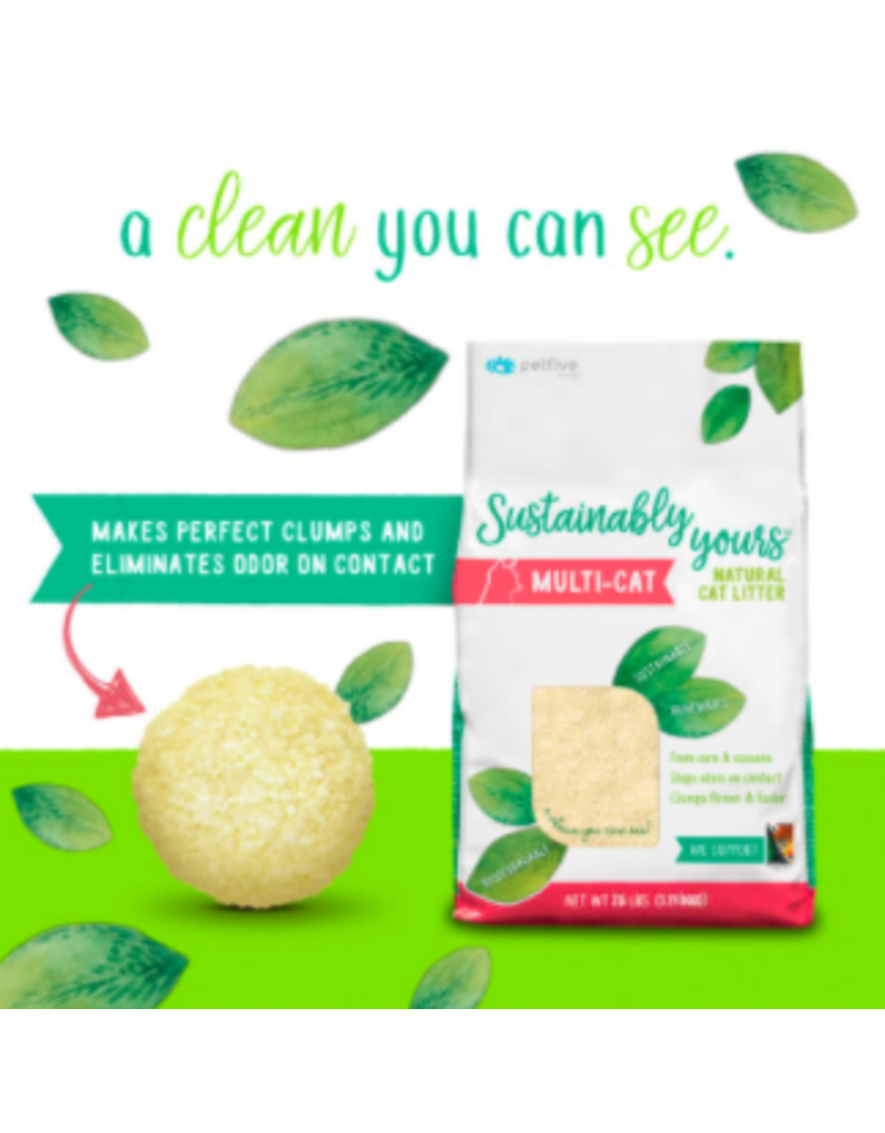 Sustainably Yours Cat Litter | Multi Cat 13 lb (* Litter 12 lbs or More for Local Delivery or In-Store Pickup Only. *)