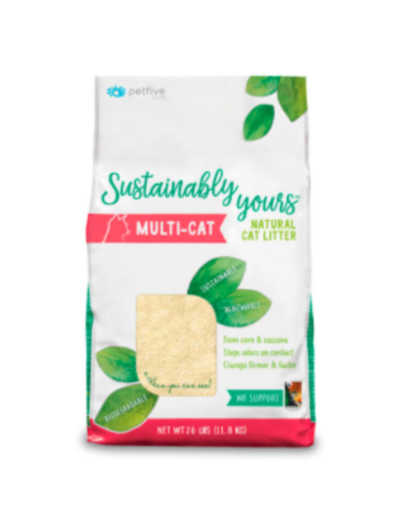 Sustainably Yours Cat Litter | Multi Cat 13 lb (* Litter 12 lbs or More for Local Delivery or In-Store Pickup Only. *)