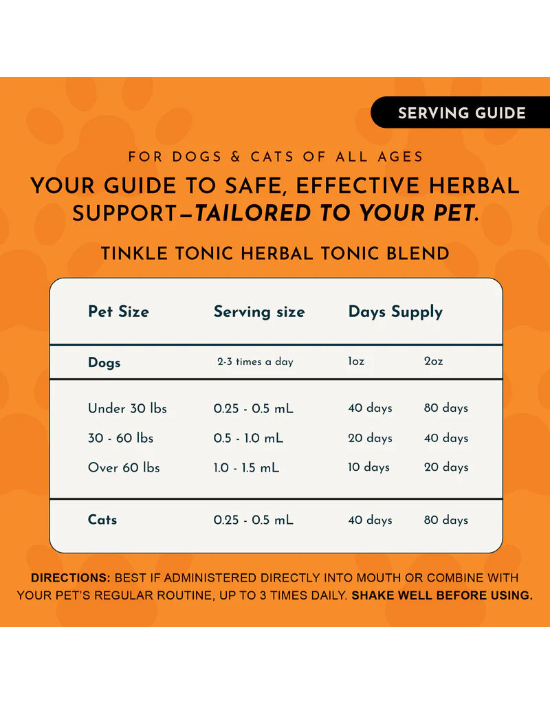 Animal Essentials Animal Essentials Supplements | Tinkle Tonic 2 oz