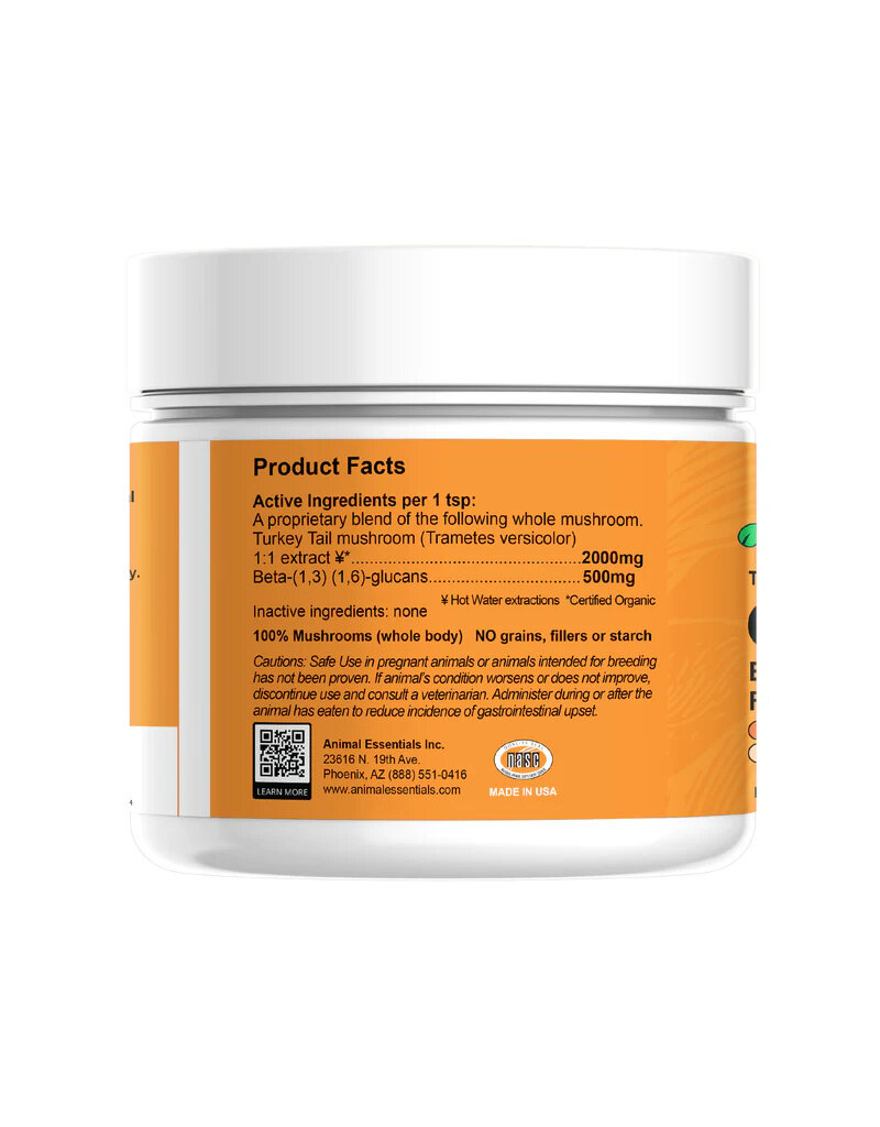 Animal Essentials Animal Essentials Supplements | COMBAT Turkey Tail Powder 70 g (2.5 oz)