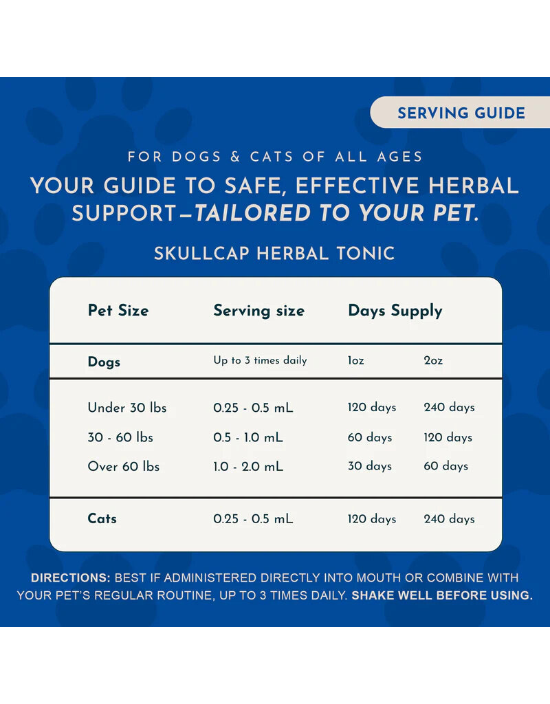 Animal Essentials Animal Essentials Supplements | Skullcap 2 oz