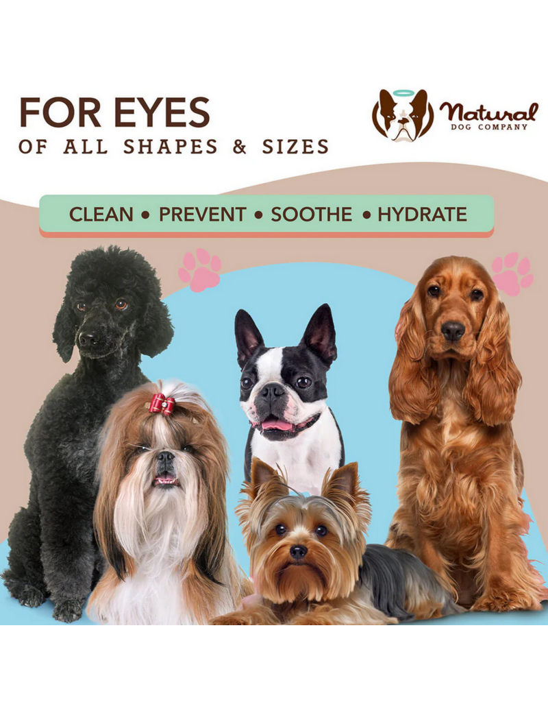 Natural Dog Company Natural Dog Company | Eyes Wipes with Aloe 100 Ct