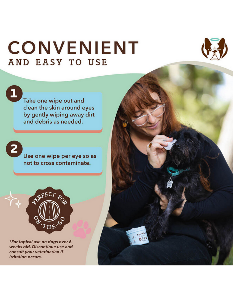 Natural Dog Company Natural Dog Company | Eyes Wipes with Aloe 100 Ct