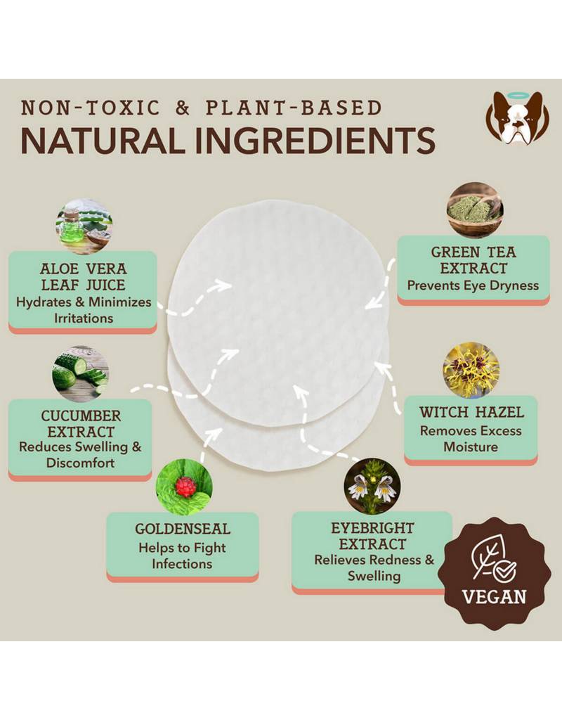 Natural Dog Company Natural Dog Company | Eyes Wipes with Aloe 100 Ct