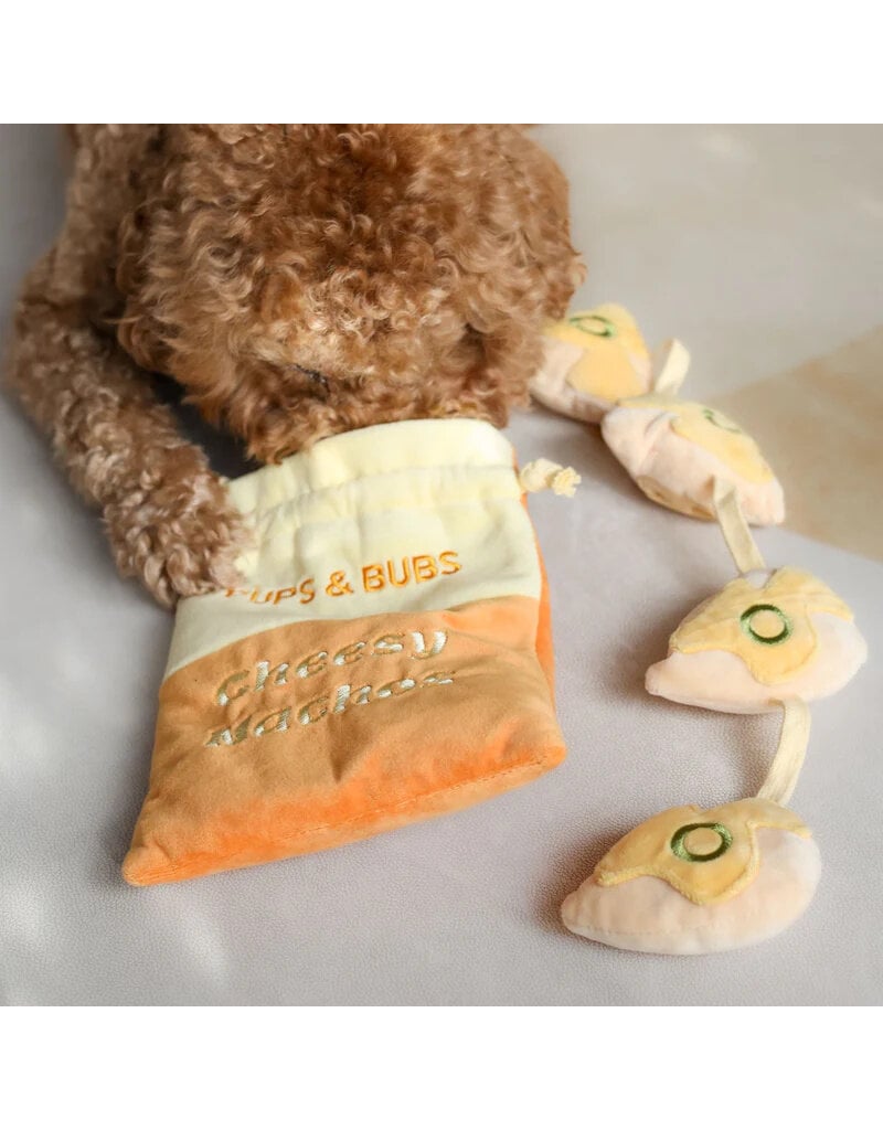 Pups & Bubs Pups & Bubs Plush Dog Toy | Snuffle Cheesy Nachos