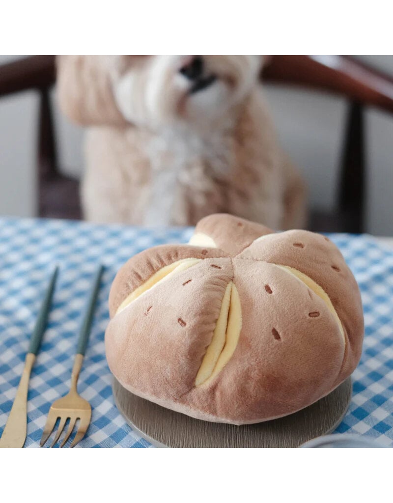 Pups & Bubs Pups & Bubs Plush Dog Toy | Snuffle Cheesy Bread