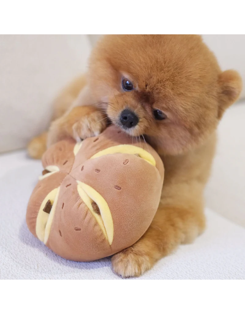 Pups & Bubs Pups & Bubs Plush Dog Toy | Snuffle Cheesy Bread