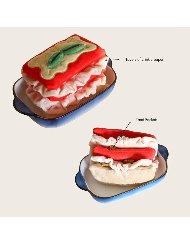 Pups & Bubs Pups & Bubs Plush Dog Toy | Snuffle Lasagna