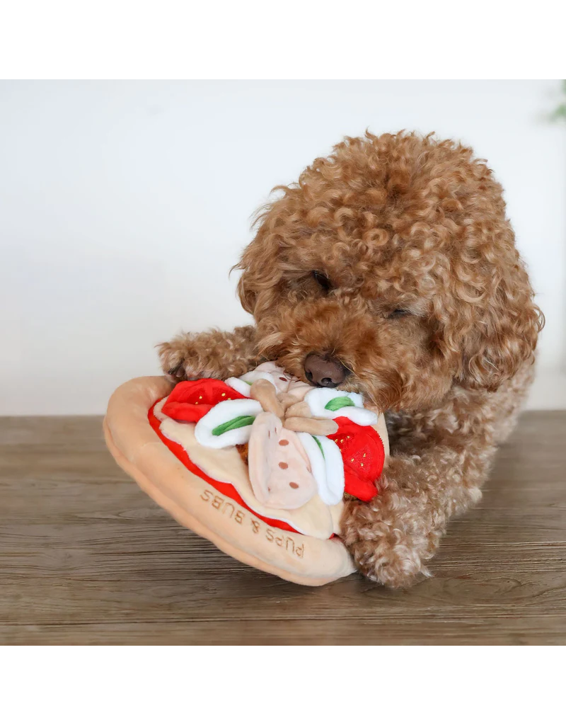 Pups & Bubs Pups & Bubs Plush Dog Toy | Snuffle Pepperoni Pizza