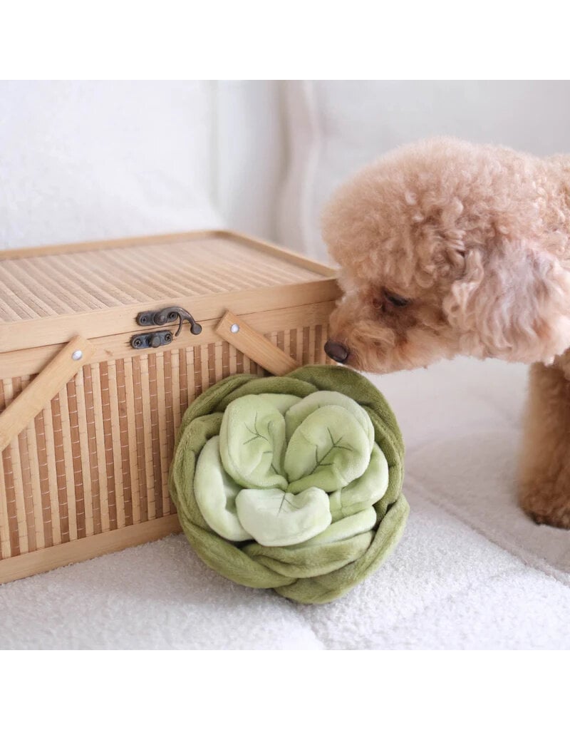 Pups & Bubs Pups & Bubs Plush Dog Toy | Snuffle Green Cabbage