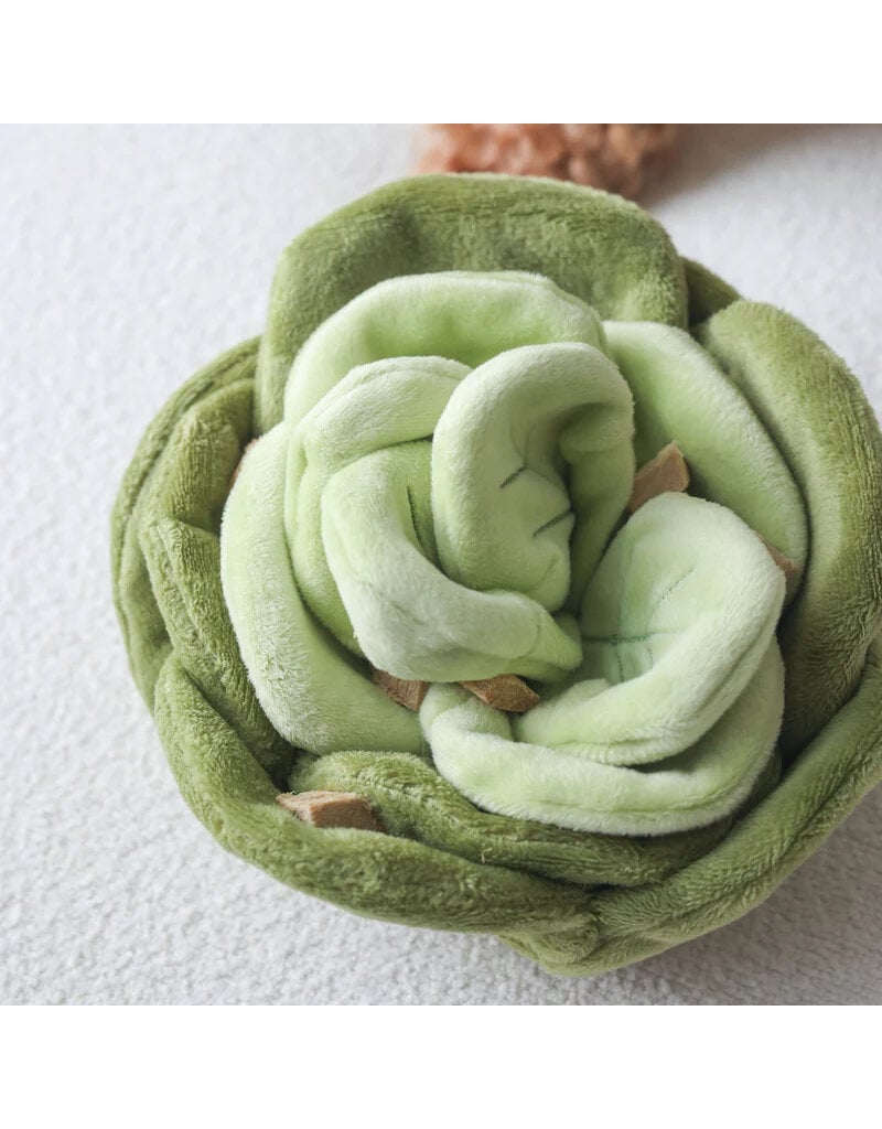 Pups & Bubs Pups & Bubs Plush Dog Toy | Snuffle Green Cabbage