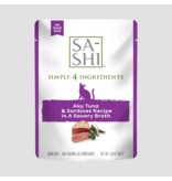 RAWZ RAWZ Sa-Shi Cat Pouch Topper | Aku Tuna & Sardines in Broth 1.76 oz CASE/8