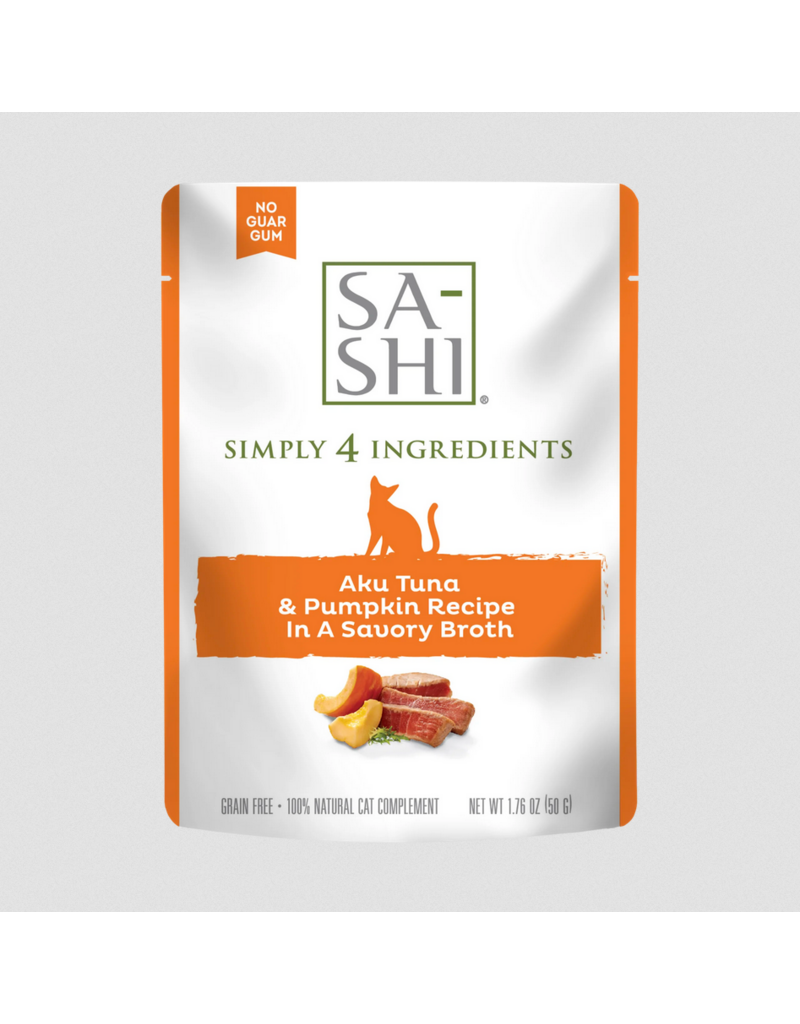 RAWZ RAWZ Sa-Shi Cat Pouch Topper | Aku Tuna & Pumpkin in Broth 1.76 oz single