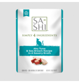 RAWZ RAWZ Sa-Shi Cat Pouch Topper | Aku Tuna & Sea Bream in Broth 1.76 oz single