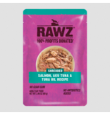 RAWZ RAWZ Cat Pouch | Shredded Salmon, Aku Tuna & Tuna Oil Recipe 2.46 oz single