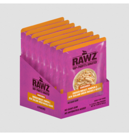 RAWZ RAWZ Cat Pouch | Shredded Chicken Breast, Pumpkin & Green Mussels Recipe 2.46 oz CASE/8