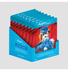 RAWZ RAWZ Aujou Dog Pouch | Shredded Chicken Breast & Chicken Liver in Broth 2.46 oz CASE/8