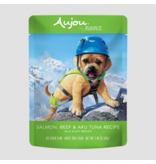 RAWZ RAWZ Aujou Dog Pouch | Shredded Salmon, Beef & Aku Tuna in Broth 2.46 oz CASE/8