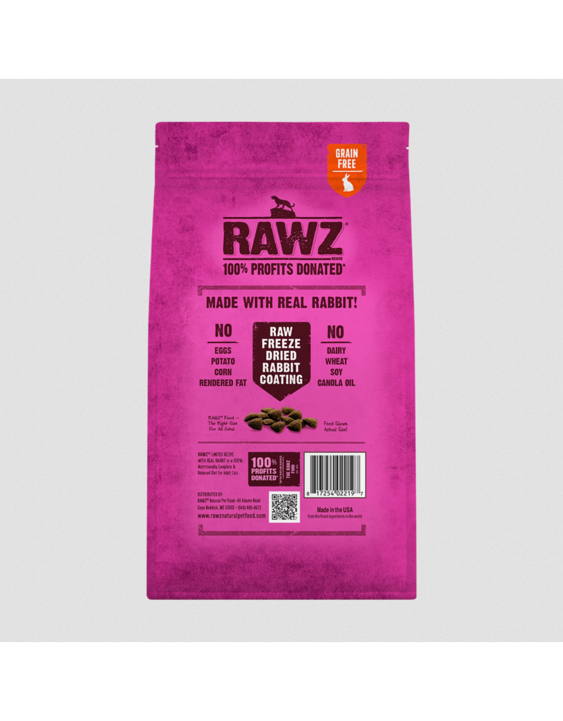 RAWZ RAWZ LID Cat Kibble | Grain Free Rabbit Recipe 1.75 lb