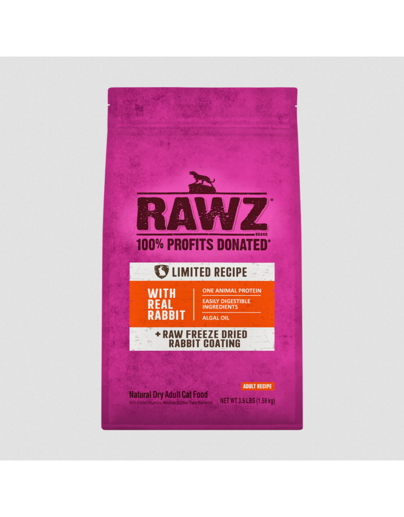 RAWZ RAWZ LID Cat Kibble | Grain Free Rabbit Recipe 3.5 lb