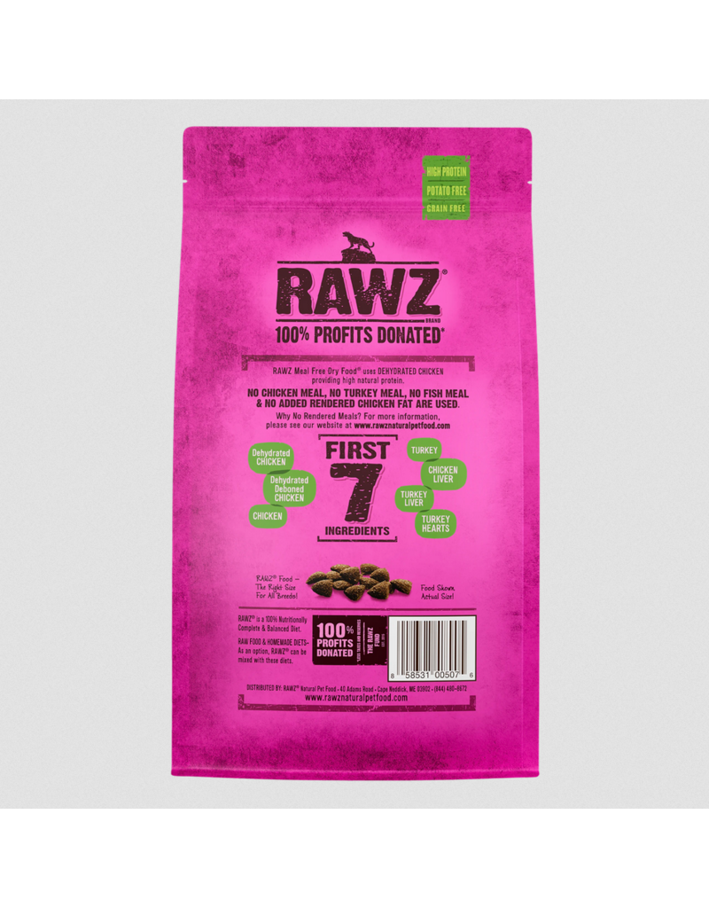 RAWZ RAWZ LID Cat Kibble | Grain Free Chicken & Turkey Recipe 1.75 lb