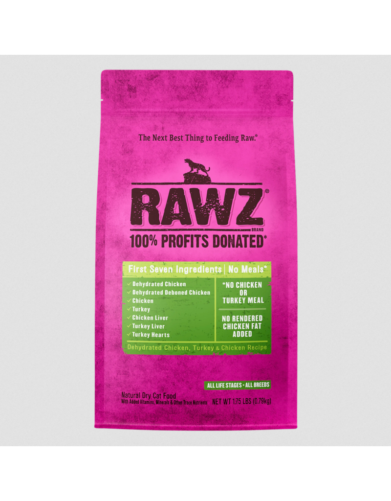 RAWZ RAWZ LID Cat Kibble | Grain Free Chicken & Turkey Recipe 1.75 lb