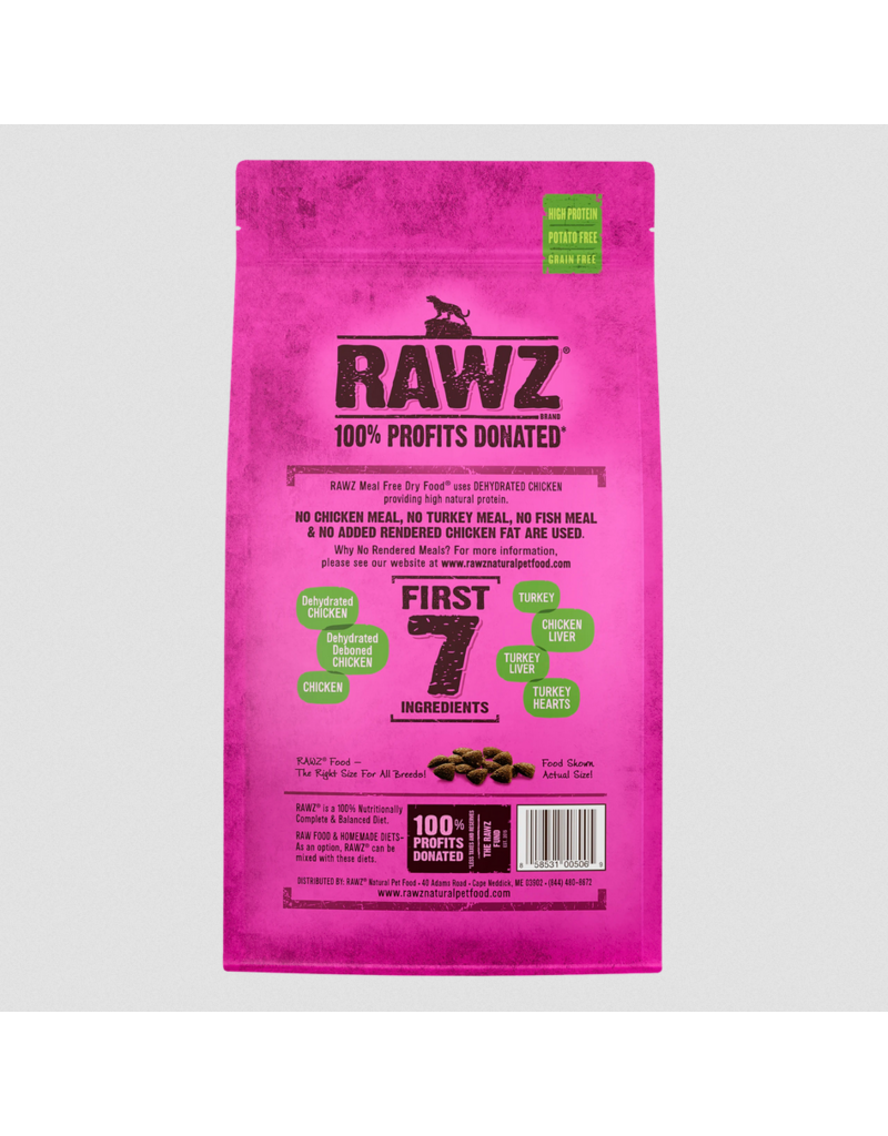 RAWZ RAWZ LID Cat Kibble | Grain Free Chicken & Turkey Recipe 3.5 lb
