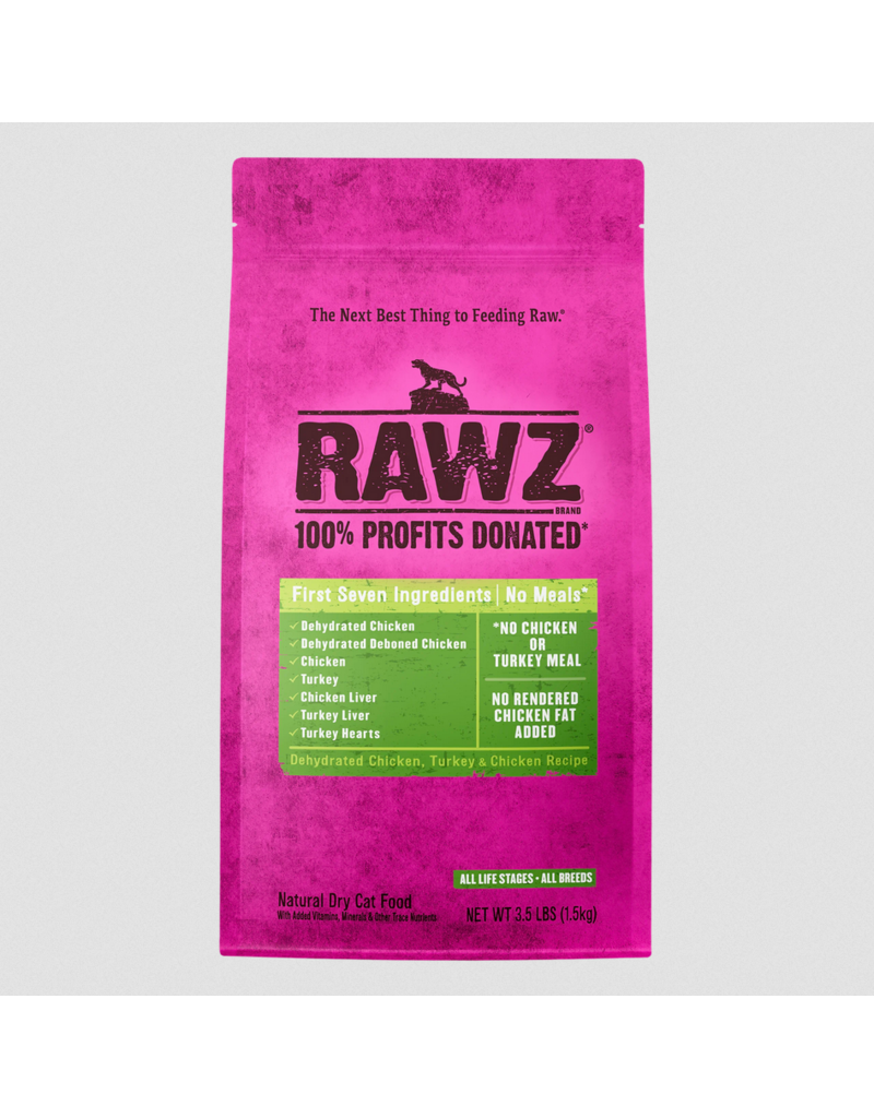 RAWZ RAWZ LID Cat Kibble | Grain Free Chicken & Turkey Recipe 3.5 lb