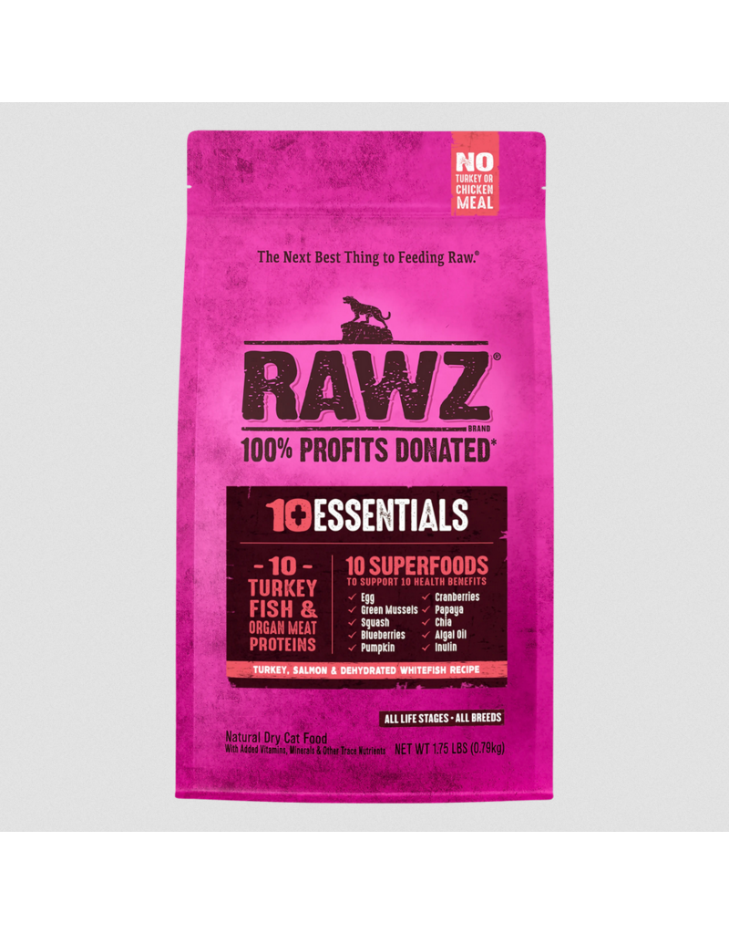 RAWZ RAWZ LID Cat Kibble | Grain Free Salmon, Chicken & Whitefish Recipe 1.75 lb