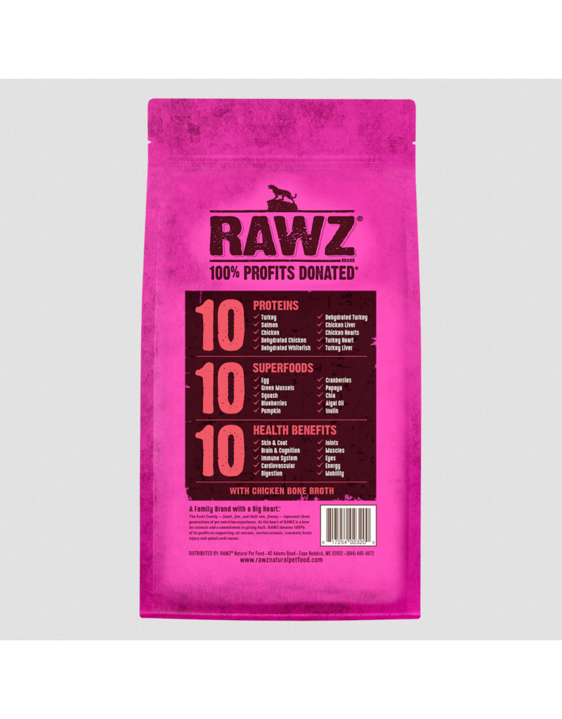 RAWZ RAWZ LID Cat Kibble | Grain Free Salmon, Chicken & Whitefish 3.5 lb