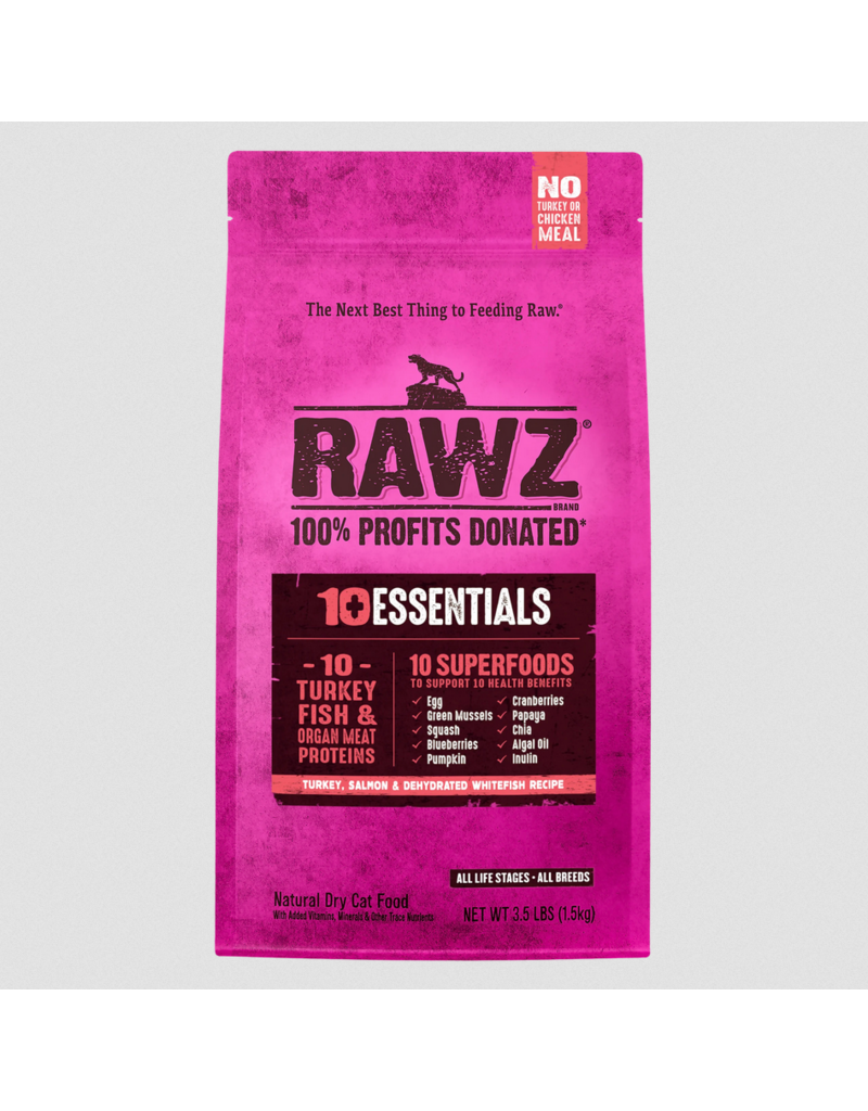 RAWZ RAWZ LID Cat Kibble | Grain Free Salmon, Chicken & Whitefish 3.5 lb