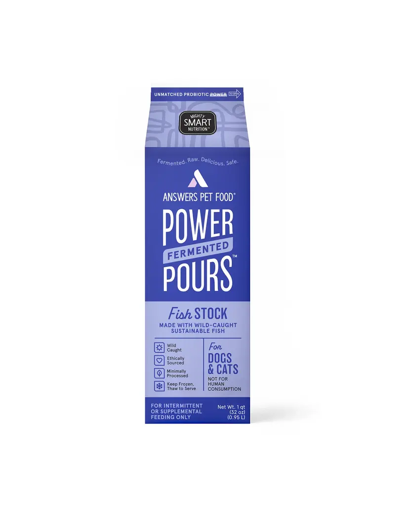 Answer's Pet Food Answers Stock Fermented Fish 16 oz CASE (*Frozen Products for Local Delivery or In-Store Pickup Only. *)