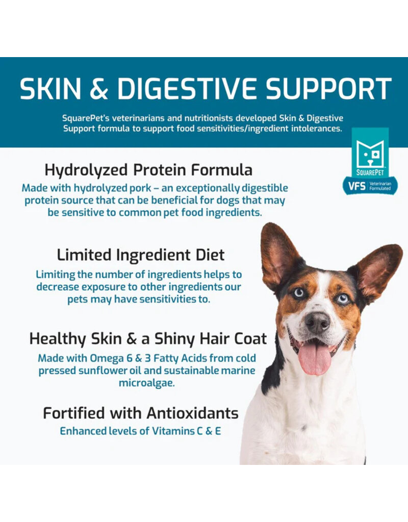 SquarePet SquarePet Functional Dog Kibble | Pork Skin & Digestive Support 4.4 lb