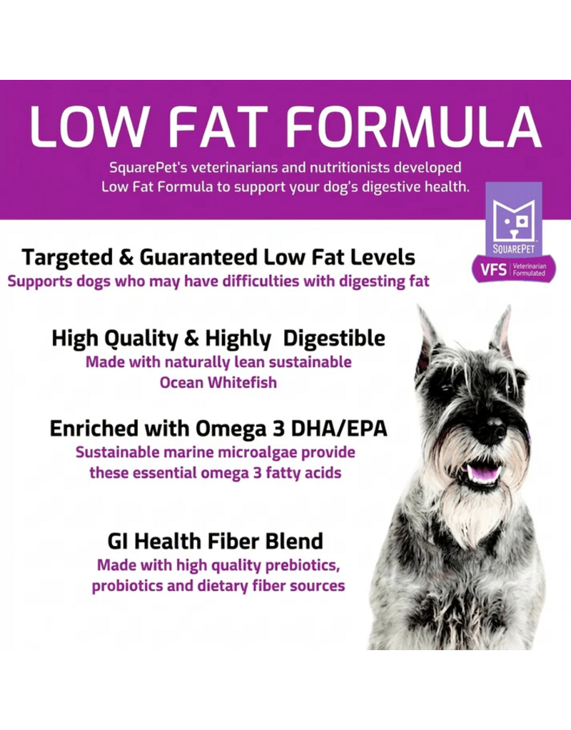 SquarePet SquarePet Functional Dog Kibble | Ocean Whitefish Low Fat 4.4 lb