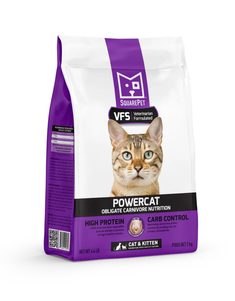 SquarePet SquarePet PowerCat Cat Kibble | Turkey & Chicken Formula 11 lb