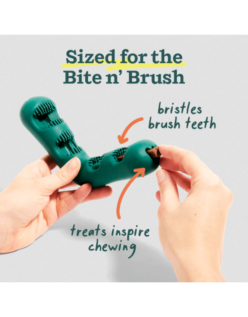 Woof Woof Bite N Brush | Beef Recipe Refill Chews 18 Ct