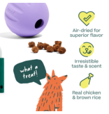 Woof Woof Dog Treats | Puzzle Treats Chicken Recipe 12 oz