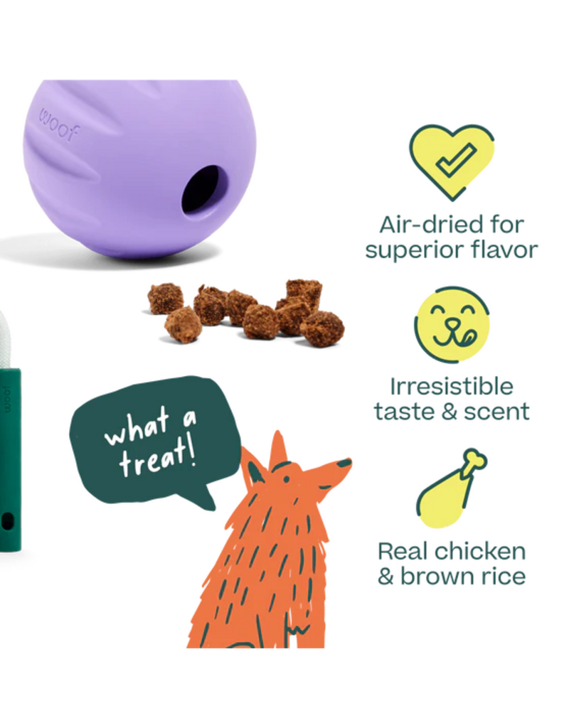 Woof Woof Dog Treats | Puzzle Treats Chicken Recipe 5 oz