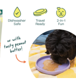 Woof Woof Dog Toys | Fly N Feed Disc & Lick Mat Lavender