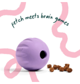 Woof Woof Dog Toys | Flyball 2-in-1 Single Fetch Toy Lavender