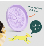 Woof Woof Dog Toys | Fly N Feed Disc & Lick Mat Lavender