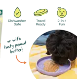 Woof Woof Dog Toys | Fly N Feed Disc & Lick Mat Lavender